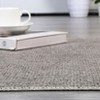 Modern Solid‑Textured 8x10 Washable Rug – Minimalist, Non‑Slip Low Pile Foldable Indoor Area Rug for Under Dining Table, Office，Dark Gray - 4 of 4