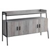 Acme Furniture 52" Samiya TV Stand for TVs up to 50" Gray Oak/Black Finish: Media Console with Open Back & Doors - 3 of 4
