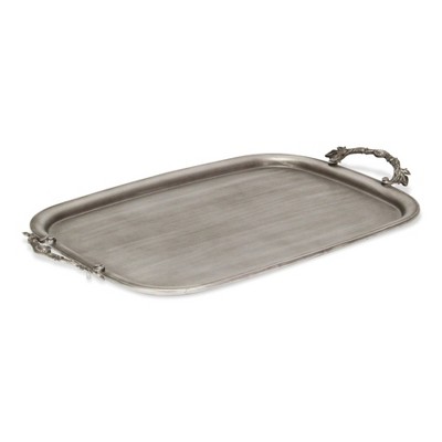 Cheung's Khilov Silver Metal Accent Tray