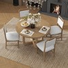 Dining Set Of 4 Chairs, Dining Sets 5 Piece, Dining Set Solid Wood, Dining Sets Round With Upholstered Chairs-Cuddlewood - 3 of 4