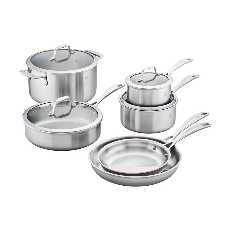 ZWILLING Spirit 3-ply 10-pc Stainless Steel Cookware Set, 1 of 8
