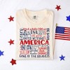 Simply Sage Market Women's American Words Colorful Short Sleeve Garment Dyed Tee - 3 of 3