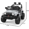 coucheta 12V Kids Ride on Truck Car with Parent Remote Control, Electric Off-Road Toy Car with Bluetooth, 3 Speed Mode and LED Lights,Battery Powered - 2 of 4