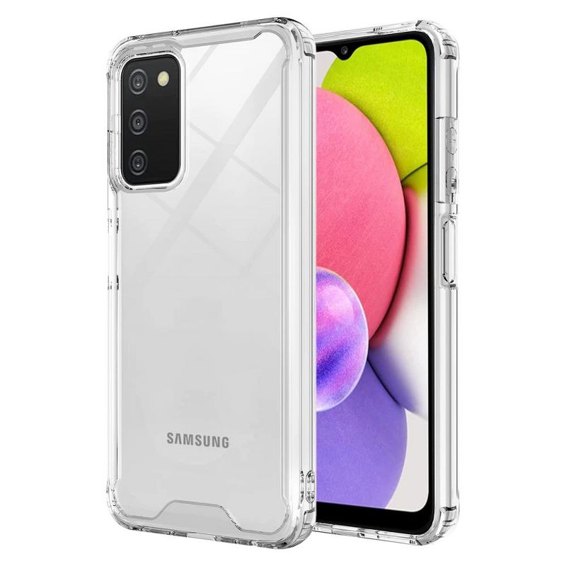 Ampd - Tpu / Acrylic Hard Shell Case For Samsung Galaxy A03s - Clear, 1 of 7