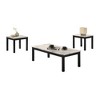 Wooden Classic 3-Piece Coffee and End Table Set with Clean Lines and Contemporary Design for Living Room - 2 of 4