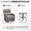 Outdoor Gliders Swivel Chairs with 6-Inch Thick Cushions Swivel Rocker Patio Chairs - 2 of 4