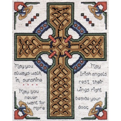 Design Works Counted Cross Stitch Kit 8"X10"-Celtic Cross