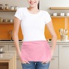 Dalix Waist Aprons Commercial Restaurant Home Bib Spun Poly Cotton Kitchen (3 Pockets) - 4 of 4