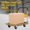 Industrial Steel Flat Dolly Cart - 1100 lb Capacity, 36x24 Inch L-Shape Platform - 2 of 4
