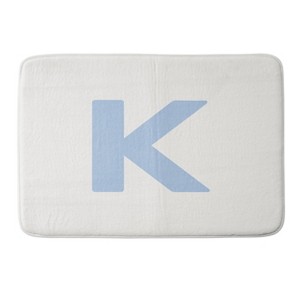 Deny Designs April Lane Art Block Monogram Memory Foam Bath Mat - 1 of 4
