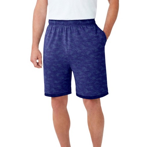 Kingsize Men's Big & Tall Layered Look Lightweight Jersey Shorts - Tall -  3xl, Navy Mono Camo Multicolored : Target