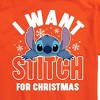 Men's - Lilo and Stitch - I Want A Stitch For Christmas Short Sleeve Graphic T-Shirt - 2 of 4