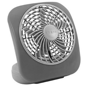 O2-Cool FD05004 Battery Operated Portable Fan, 5", Gray - 1 of 1