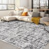 Washable Modern Abstract Large Area Rugs, Indoor Soft Non Slip Floor Carpet for Home Office - 2 of 4