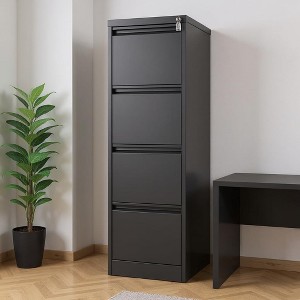 Narrow File Cabinet - Metal File Cabinet, Steel Filing Cabinet, Office Storage Cabinet, Compact File Cabinet, Metal Document Cabinet - 1 of 4