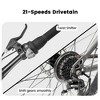 YONWAY Fat Tires Mountain Bike, 21 Speed Dual Disc Brake, Steel Frame, for Mountain, Sand, and Snow Cycling - 4 of 4