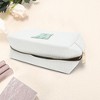 Unique Bargains Portable Corduroy Rectangular Letter Makeup Bag White 1 Pc - 3 of 4