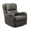 Faux Leather Glider Recliner Chair, 1-Piece, Solid Wood Frame, Comfortable Living Room Seating - 4 of 4