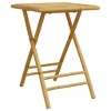 vidaXL Folding Patio Table 21.7 In.x21.7 In.x29.5 In. Bamboo - 2 of 4
