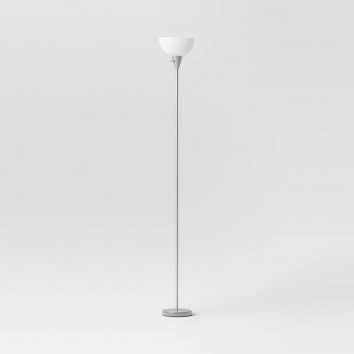 Silver torchiere 2024 floor lamp