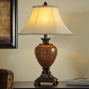 Trieste Table Lamp Marble Finish - StyleCraft: Polyresin Base, 3-Way Switch, UL Listed, No Assembly Required - 1 of 4