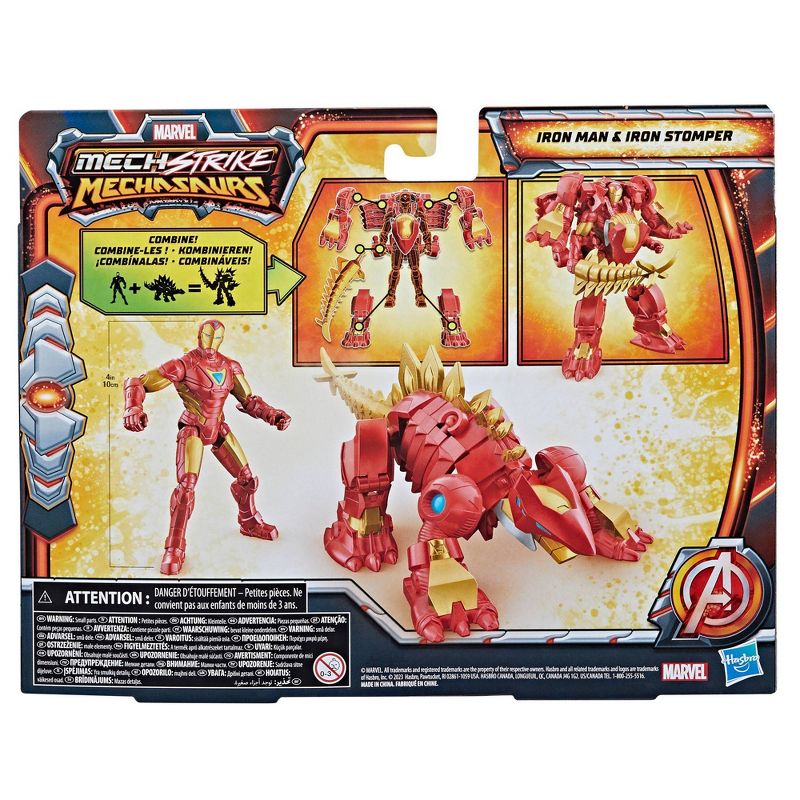 Marvel Mech Strike Mechasaurs Iron Man and Iron Stomper Action Figure Set - 2pk, 6 of 11