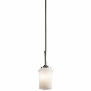 Kichler Lighting Aubrey 1 - Light Pendant in  Brushed Nickel - 1 of 4