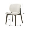 Gray Chenille & Walnut Side Chair (Set of 2) - 2 of 4