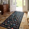 Lahome Pearl Velvet Washable Moroccan Floral Area Rug-Elegant Carpet for Living Room, Bedroom, or Office - 2 of 4