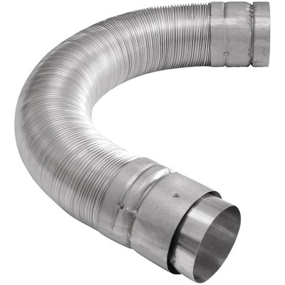 Selkirk 3' Expandable Gas Vent Connector Type B Appliance Adapter Silver, 173036