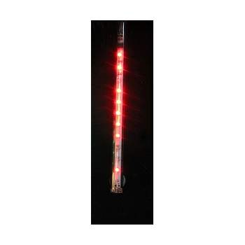 J. Hofert Co Clear LED Lighted Dripping Icicle Tube Christmas Decoration - 2ft Red light
