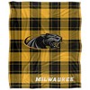 University Of Wisconsinmilwaukee Campus Plaid Spirit Silky Touch Super Soft Throw Blanket 50x60 - 2 of 4