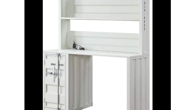 47&#34; Cargo Desk White - Acme Furniture, 2 of 7, play video