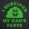 I Survived My Dads Farts Baby Bodysuit Funny Sarcastic Graphic Novelty Jumper For Infants - Crazy Dog Baby Bodysuit - 2 of 4