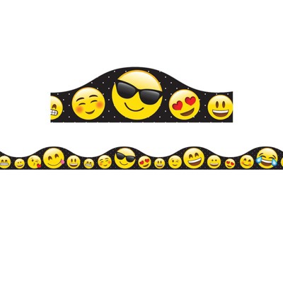 Ashley Productions Magnetic Scallop Border Emotions Icons, 12' (Pack of 6)