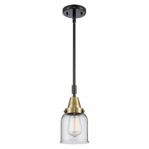 Bell - 1 Light Stem Hung Mini Pendant In Industrial Style-11.13 Inches Tall and 5 Inches Wide - 1 of 1
