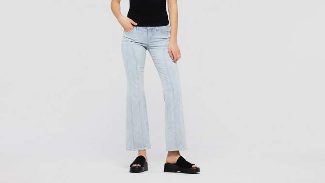 Women's Low-Rise Seamed Flare Jeans - Wild Fable™ Light Wash, 5 of 6, play video