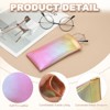 Unique Bargains Travel PU Leather Soft Squeeze Top Sunglass Pouch Organizer 2 Pcs - 3 of 4