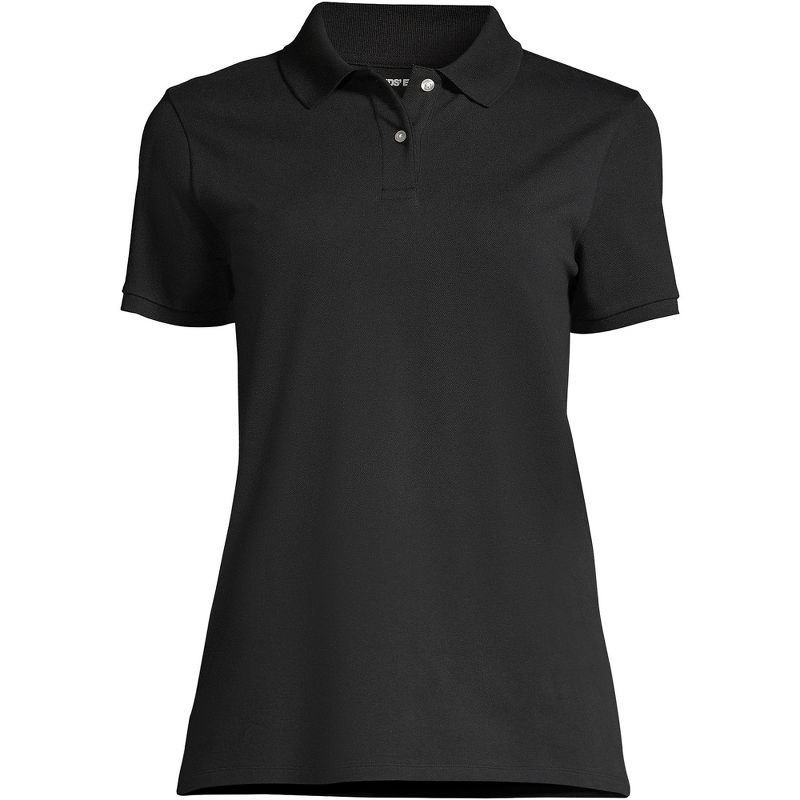 Lands' End Women's Mesh Cotton Short Sleeve Polo Shirt, 3 of 6