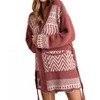 Women's Cozy Aztec Cardigan - Blue B - 4 of 4
