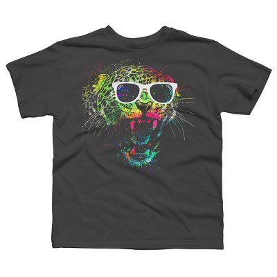 Boy's Design By Humans Technicolor Jaguar By clingcling T-Shirt