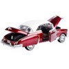 1950 Chevrolet Bel Air Burgundy with White Roof 1/18 Diecast Model Car by Motormax - 2 of 4