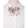 INSPIRE CHIC Women's Plaid Uniform Pre-tied Knot Cute Stylish Colorful Bow Ties - 4 of 4