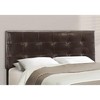 Monarch Specialties Bed Queen Size Platform Bedroom Frame Upholstered Pu Leather Look Wood Legs Brown Transitional - 3 of 4