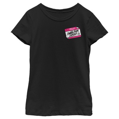 Girl's Fortnite Cuddle Name Tag T-shirt - Black - Medium : Target