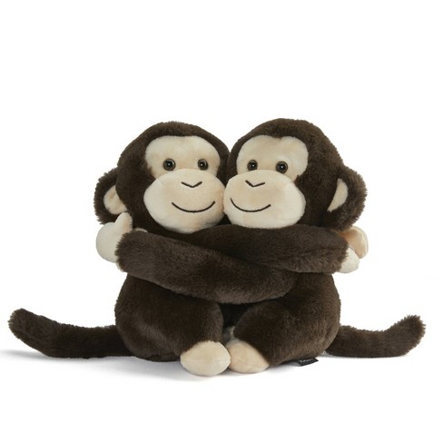 Fao Schwarz 9 Hugging Monkeys Toy Plush 2pc Target