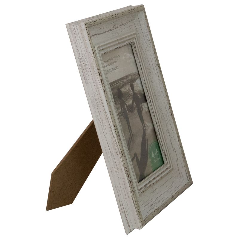 Northlight 4" x 6" Weathered Finish Photo Picture Frame - White, 3 of 7