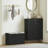 Resenkos Shoe Storage Bench - Padded Seat, Flip-Drawer, Entryway Shoe Cabinet, 24.4x10.2x18.7 Inches, - 2 of 4