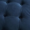 40" Round Tufted Velvet Ottoman Bench with Upholstered Seat for Living Room -3irtyhousy - 3 of 4