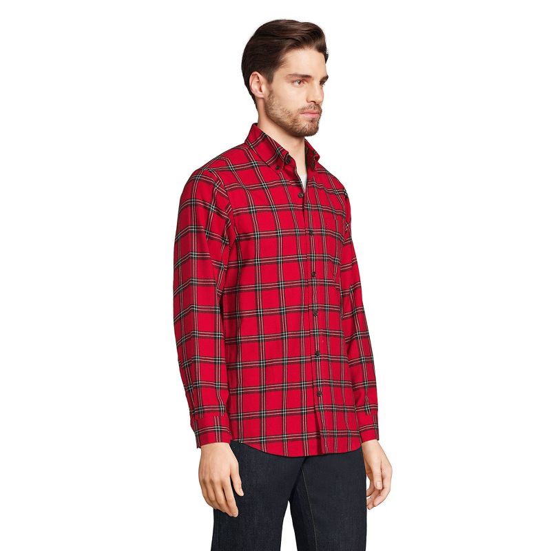 Lands' End Men's Traditional Fit Flagship Flannel Shirt, 5 of 7